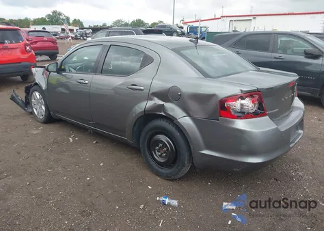 2013 Dodge Avenger Se z USA, uszkodzony, nr VIN 1C3CDZAB6DN599246